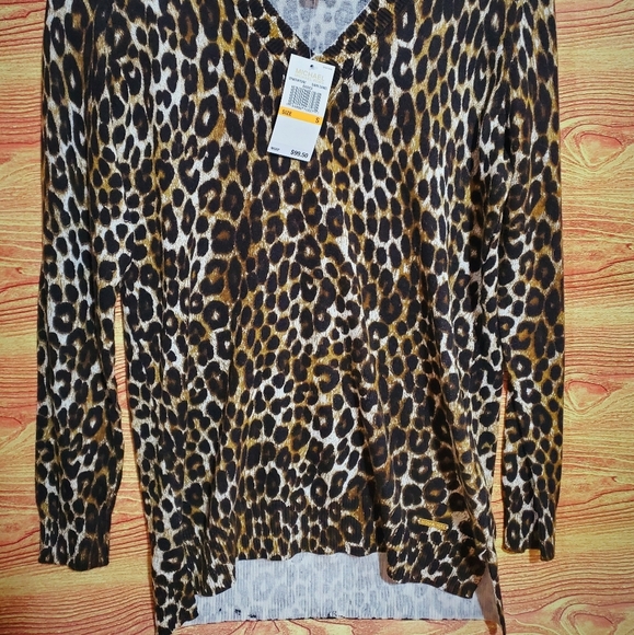 Michael Kors Cheetah Print Sweater Size Small Nwt - Picture 6 of 6